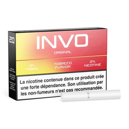 Cartouches Invo ORIGINAL - 2% - Paquet de 20 recharges - à L'unité