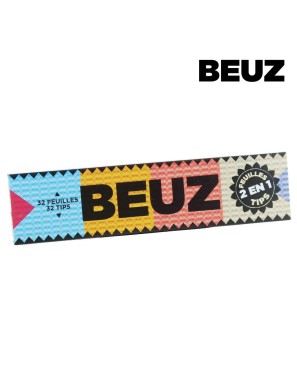 Lot de 24 carnet de feuille Slim Beuz + Tips - Papier blanc ultra fin - Prix Mini 