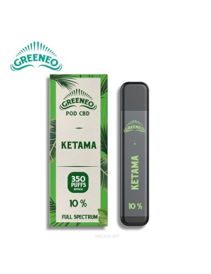Kit Pod Ketama - 350puff - 10% CBD - Greeneo 